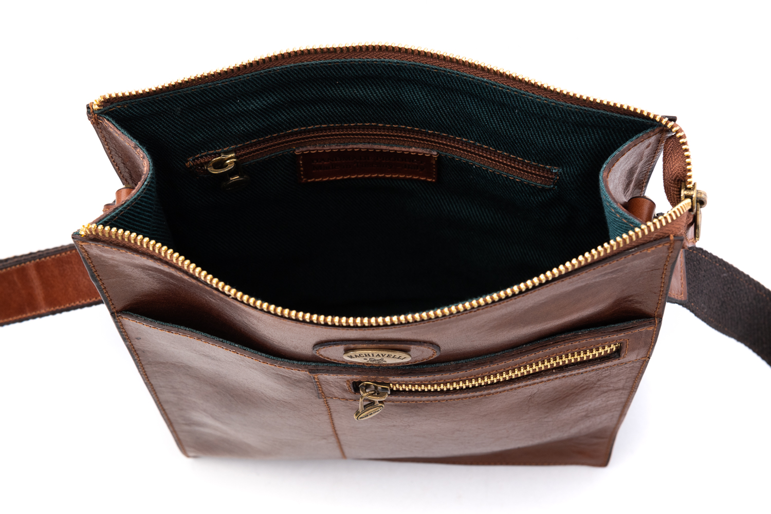 Borsello zip medium 9869 - Machiavelli Leather