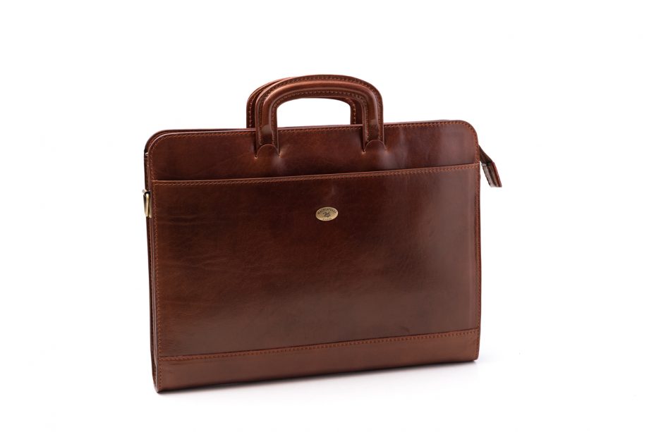 Leather business bag for trolley
