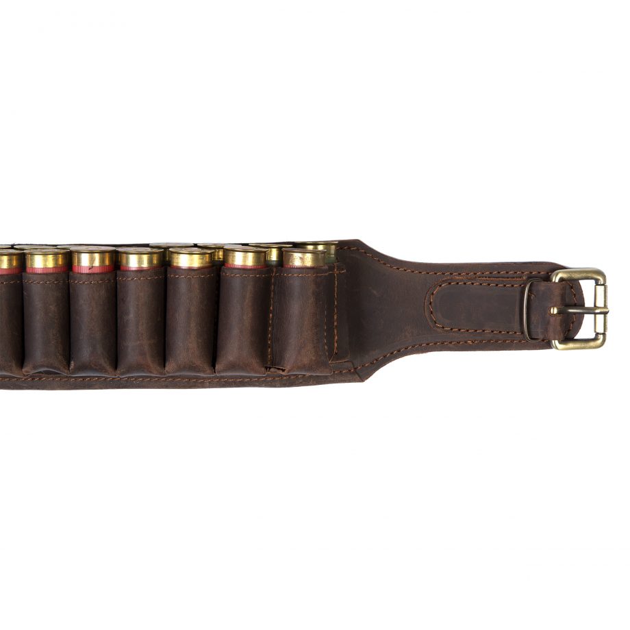 Leather cartridge belt for 50 bullets caliber 12