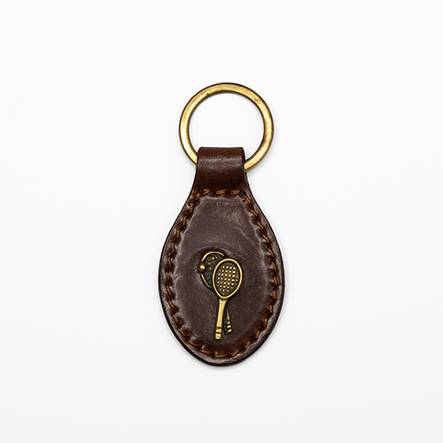 keychain with rackets and ball